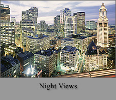 Boston Skylines: Night
