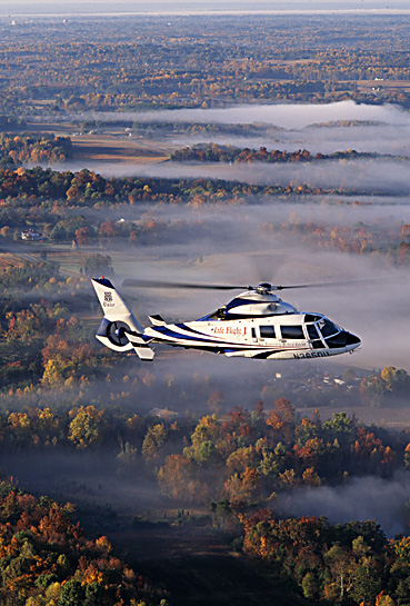 Medical ambulance helicopter, Durham, NC