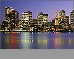 Boston Skylines: Night