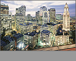 Boston Skylines: Night